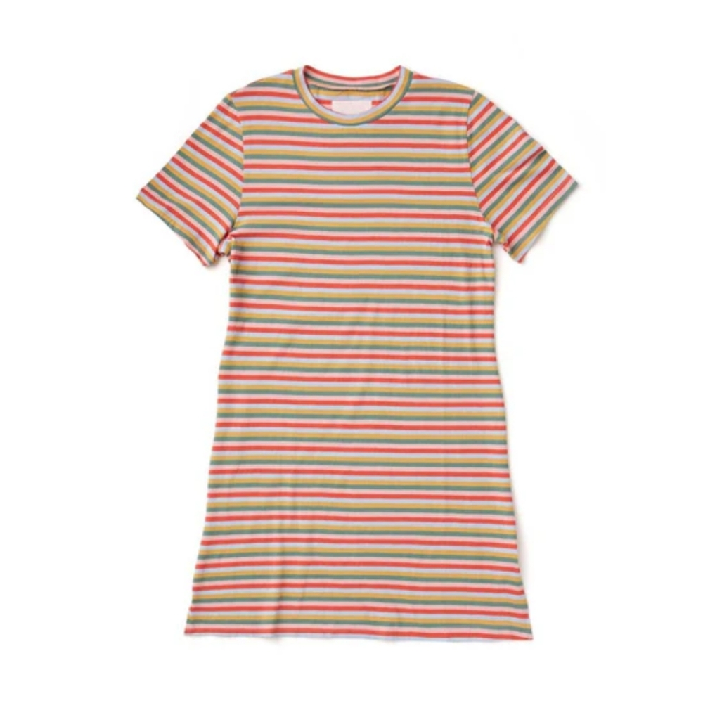 Ban.do Striped Mini Tee Shirt Dress Size Small
